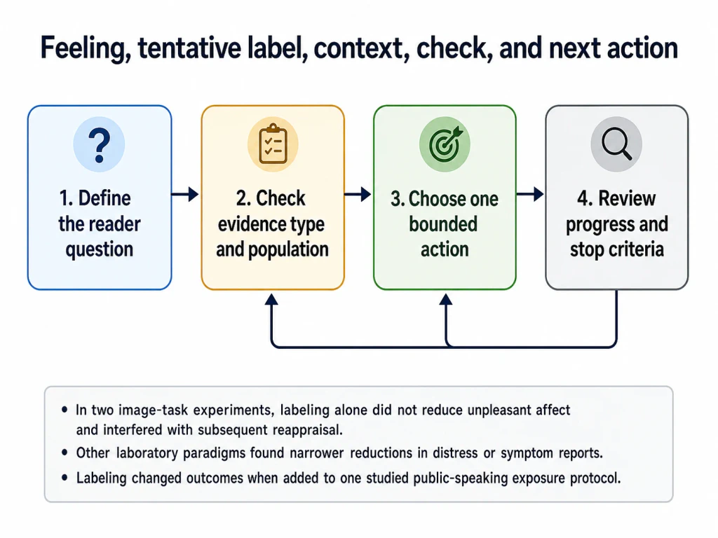 Does Naming an Emotion Calm It? Affect Labeling Has Limits concept-model