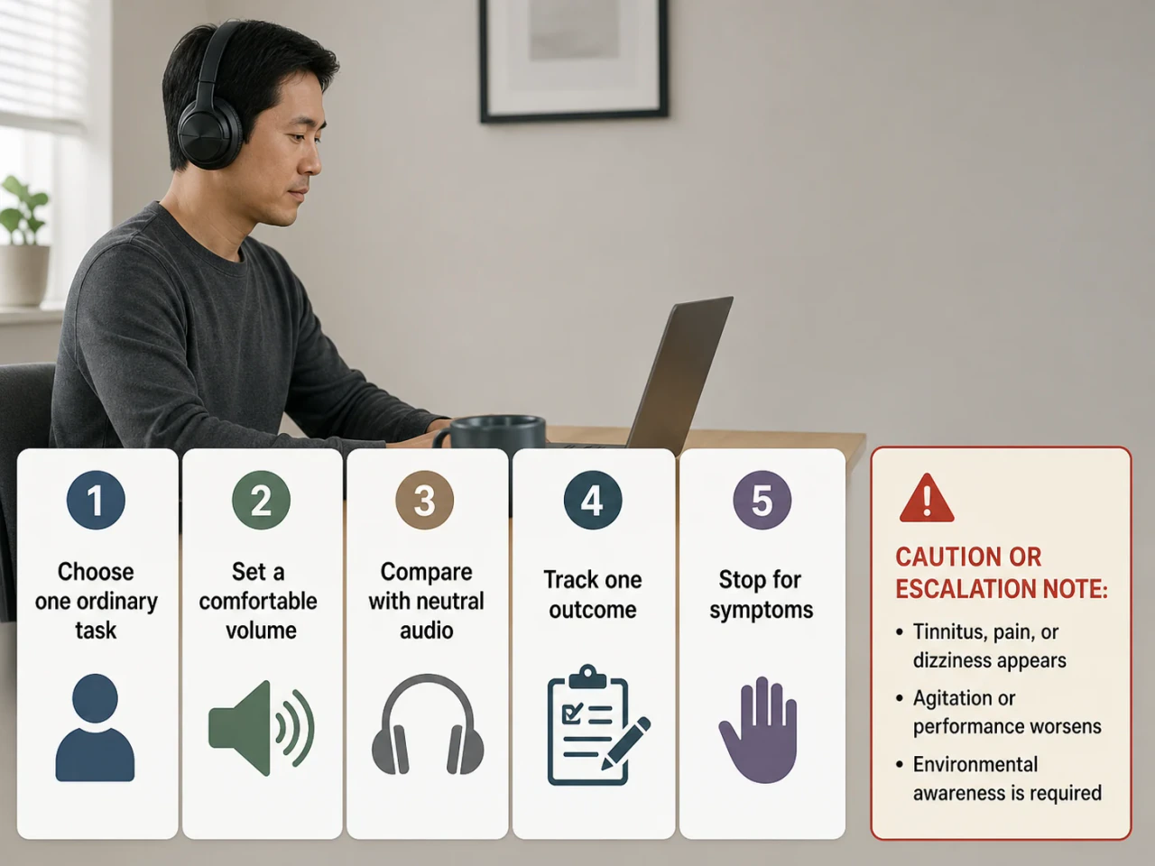 Binaural Beats for Focus: Mixed Evidence, Modest Expectations practical-support
