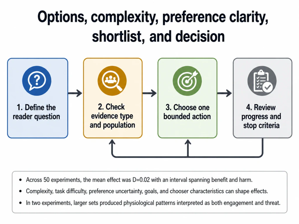 Choice Overload Is Conditional: When More Options Actually Hurt concept-model