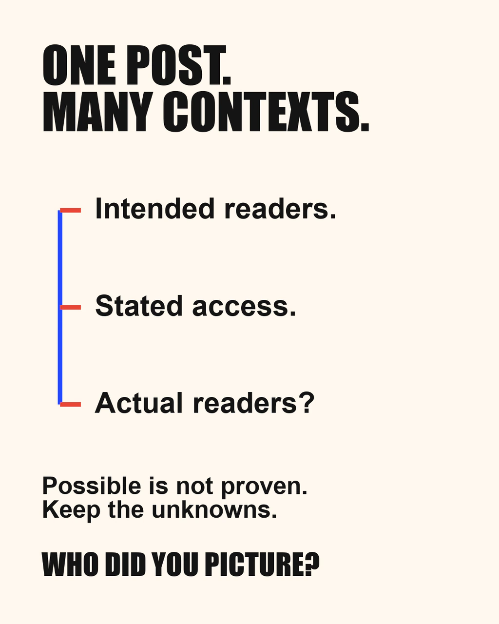 Provider illustration accompanying Context Collapse: One Post, Several Audiences