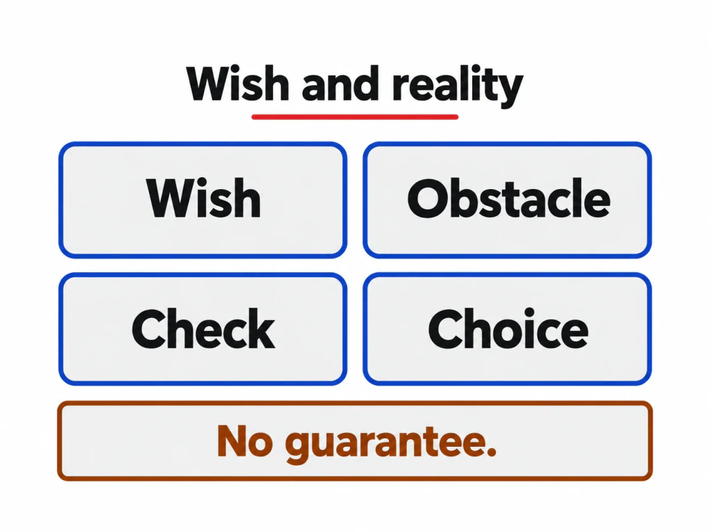 Mental Contrasting: Put the Obstacle Beside the Wish concept-model