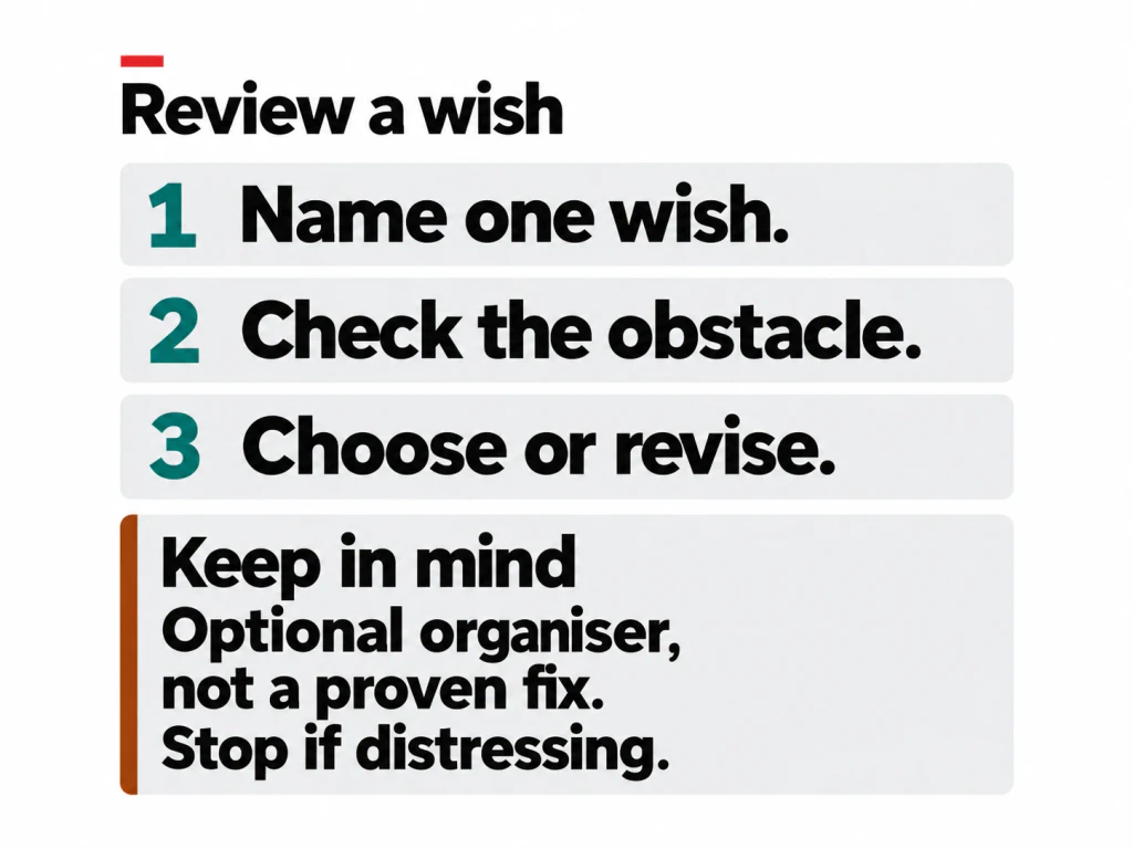 Mental Contrasting: Put the Obstacle Beside the Wish practical-support