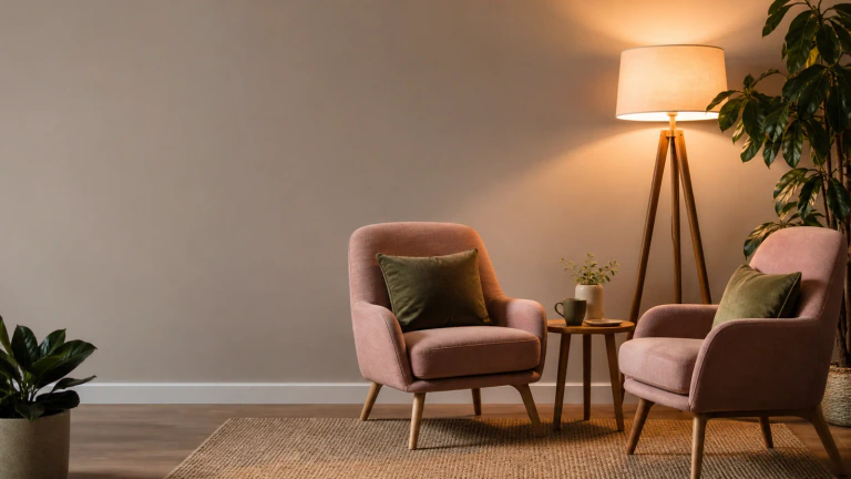 Two chairs and a calm conversation setup representing relationship boundaries