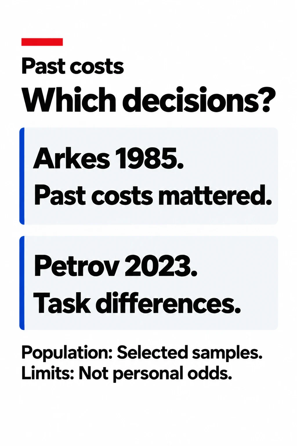 The Sunk-Cost Effect: When Past Spending Traps a New Decision technical infographic